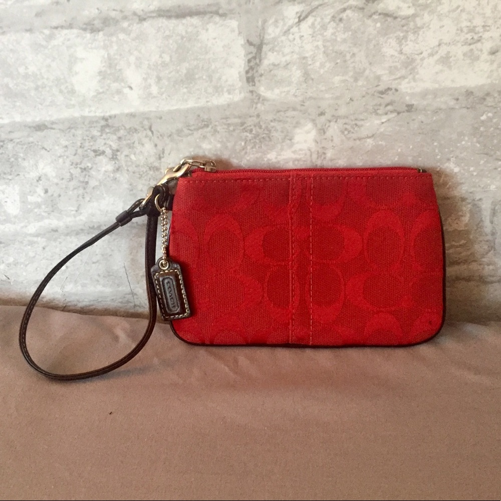 COACH Signature Skinny Wristlet
